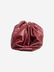 Bottega Veneta Burgundy maxi Pouch clutch bag