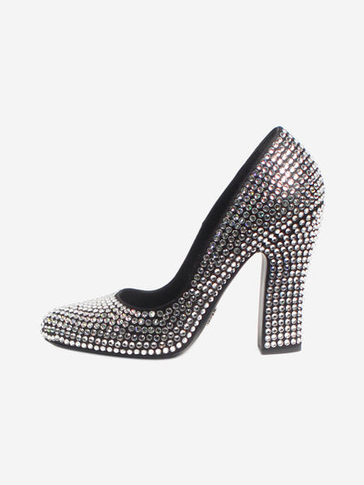 Black crystal embellished pumps - size EU 41 Heels Prada 