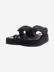 Wardrobe NYC Black neoprene and suede platform sandals - size EU 40