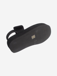 Wardrobe NYC Black neoprene and suede platform sandals - size EU 40
