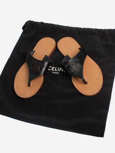 Celine Black triomphe sandals - size EU 38