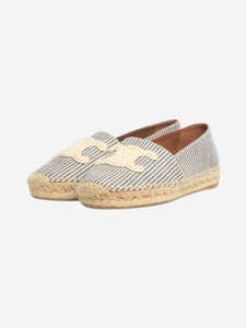 Celine Navy and white striped Espadrilles - size EU 38
