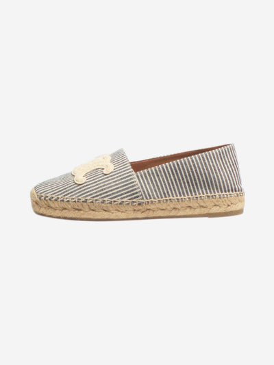 Navy and white striped Espadrilles - size EU 38 Flat Shoes Celine 