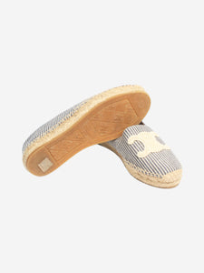 Celine Navy and white striped Espadrilles - size EU 38