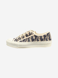 Christian Dior Neutral Walk'n'Dior Oblique sneakers - size EU 35