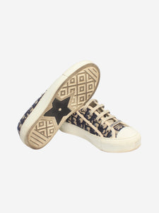 Christian Dior Neutral Walk'n'Dior Oblique sneakers - size EU 35