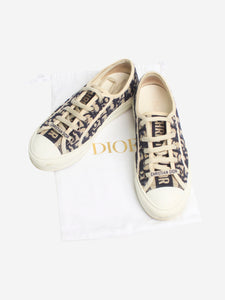 Christian Dior Neutral Walk'n'Dior Oblique sneakers - size EU 35