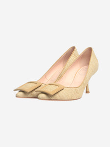 Roger Vivier Neutral canvas pumps - size EU 38