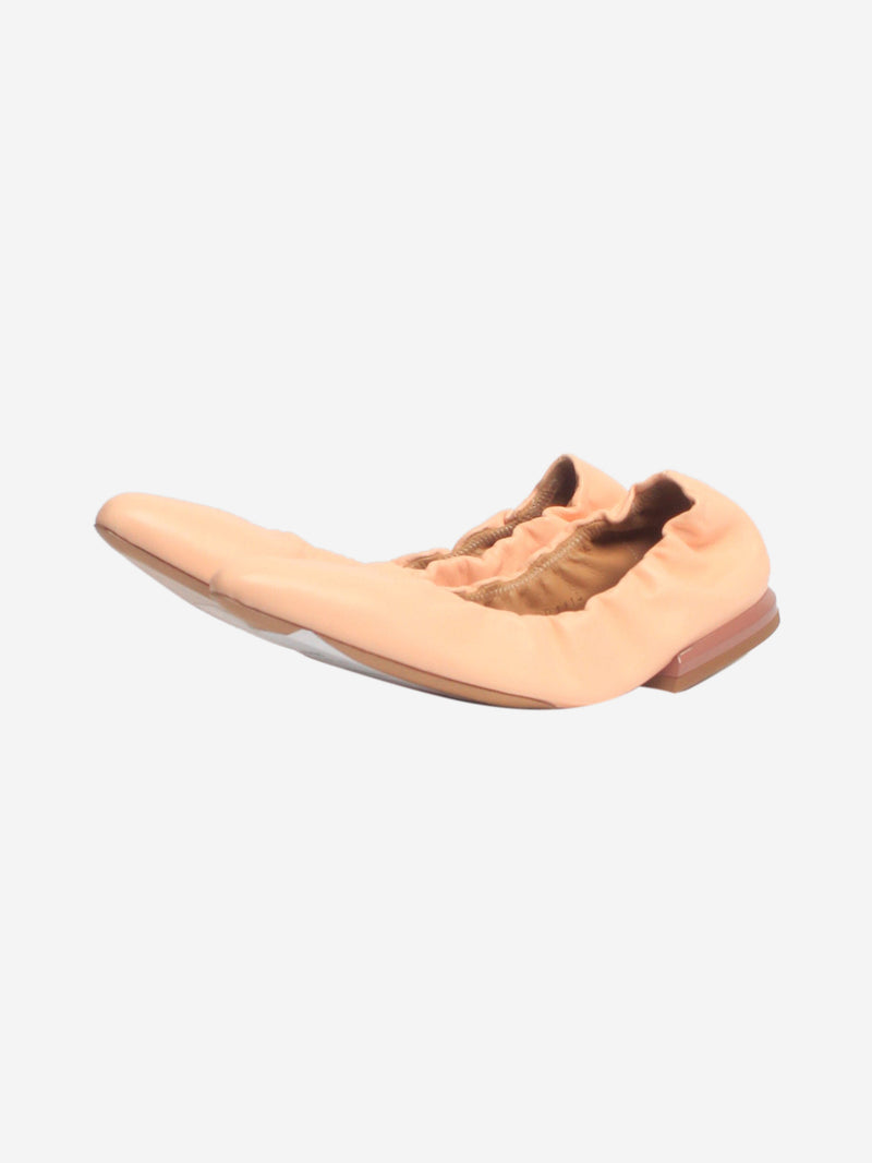 Blush leather ballet flats - size EU 37.5 Flat Shoes Dries Van Noten 