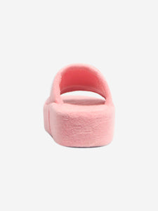 Balenciaga Sweet pink towel BB monogram slides - size EU 37