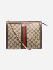 Gucci Brown Ophidia medium shoulder bag
