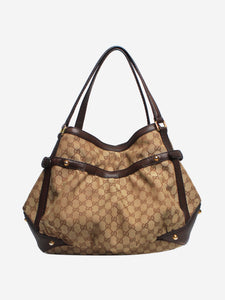 Gucci Beige vintage monogram shoulder bags