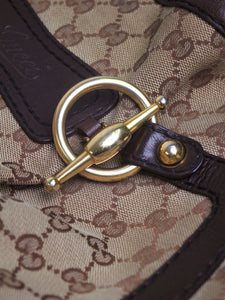 Gucci Beige vintage monogram shoulder bags