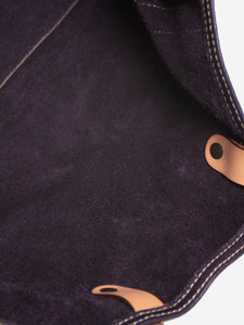 Carolina Herrera Purple leather monogram bag