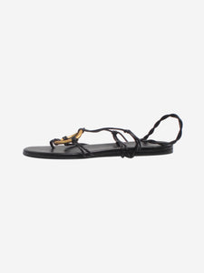 Proenza Schouler Black Embellished leather sandals - size EU 38