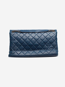 Chanel Blue 2014 large lambskin quilted Classic Single Flap bag