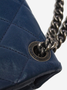 Chanel Blue 2014 large lambskin quilted Classic Single Flap bag
