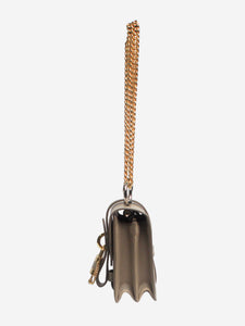 Chloe Neutral Aby chain leather padlock bag