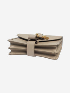 Chloe Neutral Aby chain leather padlock bag