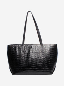 Demellier Black croc effect tote bag