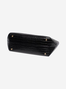 Demellier Black croc effect tote bag
