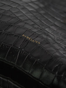 Demellier Black croc effect tote bag