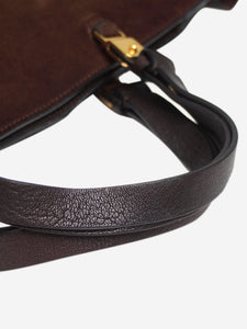 Marni Brown suede bag