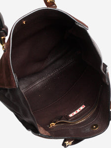 Marni Brown suede bag