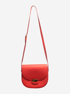 Celine Red Trotteur leather crossbody bag