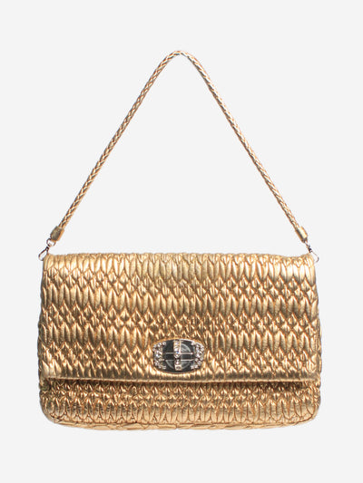 Gold Matelasse shoulder bag Shoulder bags Miu Miu 