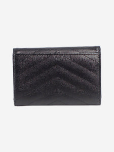 Saint Laurent Black Monogram Envelope purse