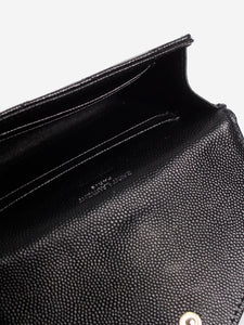 Saint Laurent Black Monogram Envelope purse