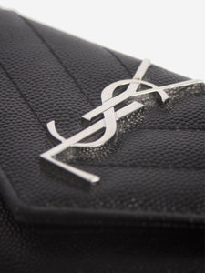 Saint Laurent Black Monogram Envelope purse