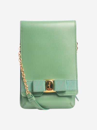 Sage green leather pouch bag Cross-body bags Salvatore Ferragamo 