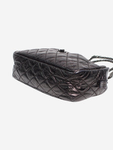 Chanel Black 2008 quilted turnstile bag