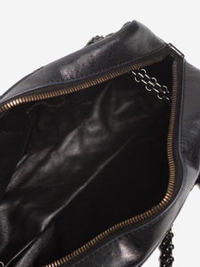 Chanel Black 2008 quilted turnstile bag