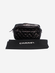 Chanel Black 2008 quilted turnstile bag