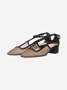 Aquazzura Mesh suede pumps - size UK 4