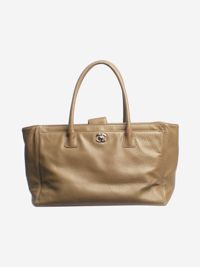 Olive green 2014 grained leather tote bag Tote Bags Chanel 