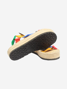 Loewe Multicolour espadrille platform sandals - size EU 38