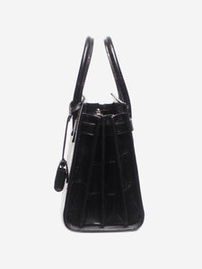 Saint Laurent Black Paris Sac de Jour Nano croc effect bag