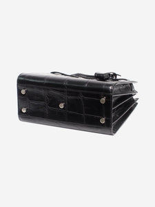 Saint Laurent Black Paris Sac de Jour Nano croc effect bag