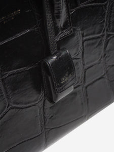 Saint Laurent Black Paris Sac de Jour Nano croc effect bag