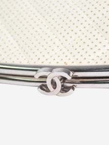 Chanel Cream leather clutch bag