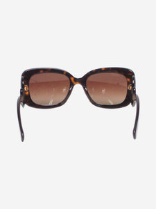 Prada Brown tortoishell baroque swirl sunglasses