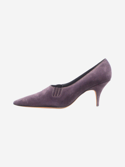 Purple suede pumps - size EU 37.5 (UK 4.5) Heels Manolo Blahnik 