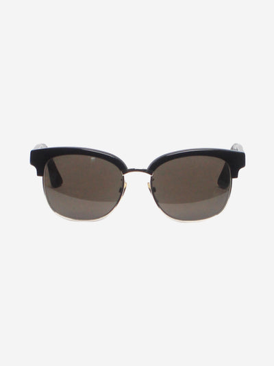 Black rectangular-frame metal sunglasses Sunglasses Gucci 