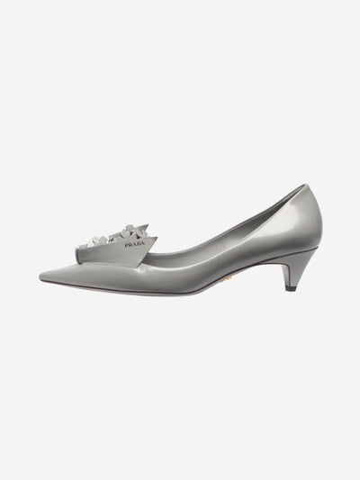 Grey 3D flower pumps - size EU 38 Heels Prada 