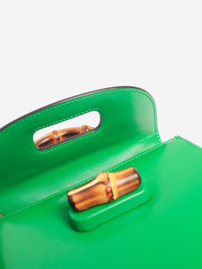 Gucci Green bamboo 1947 mini bag