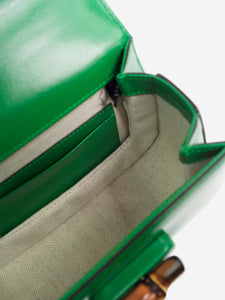 Gucci Green bamboo 1947 mini bag